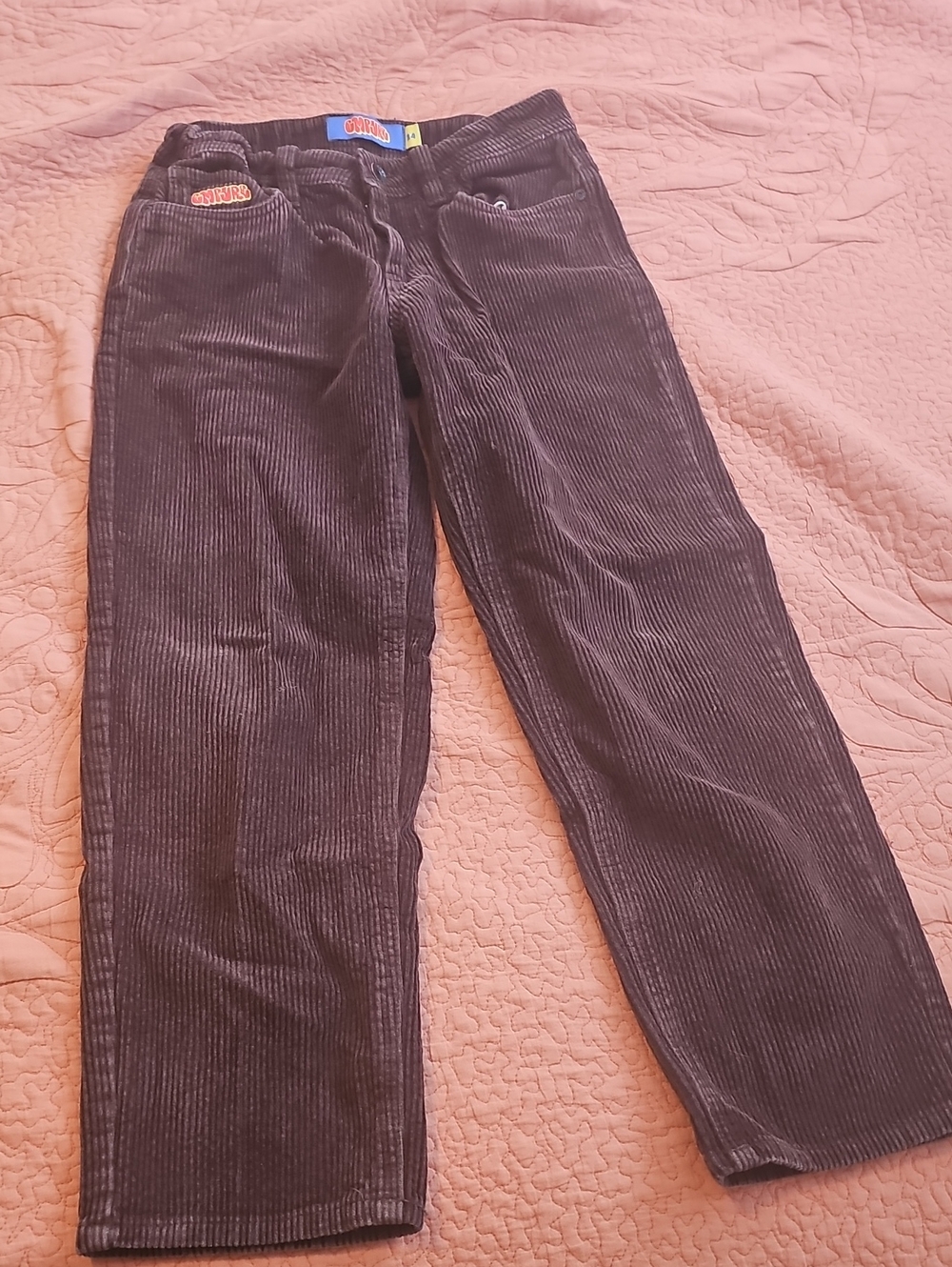 Empyre Dark Brown Corduroy Kids Casual Pants